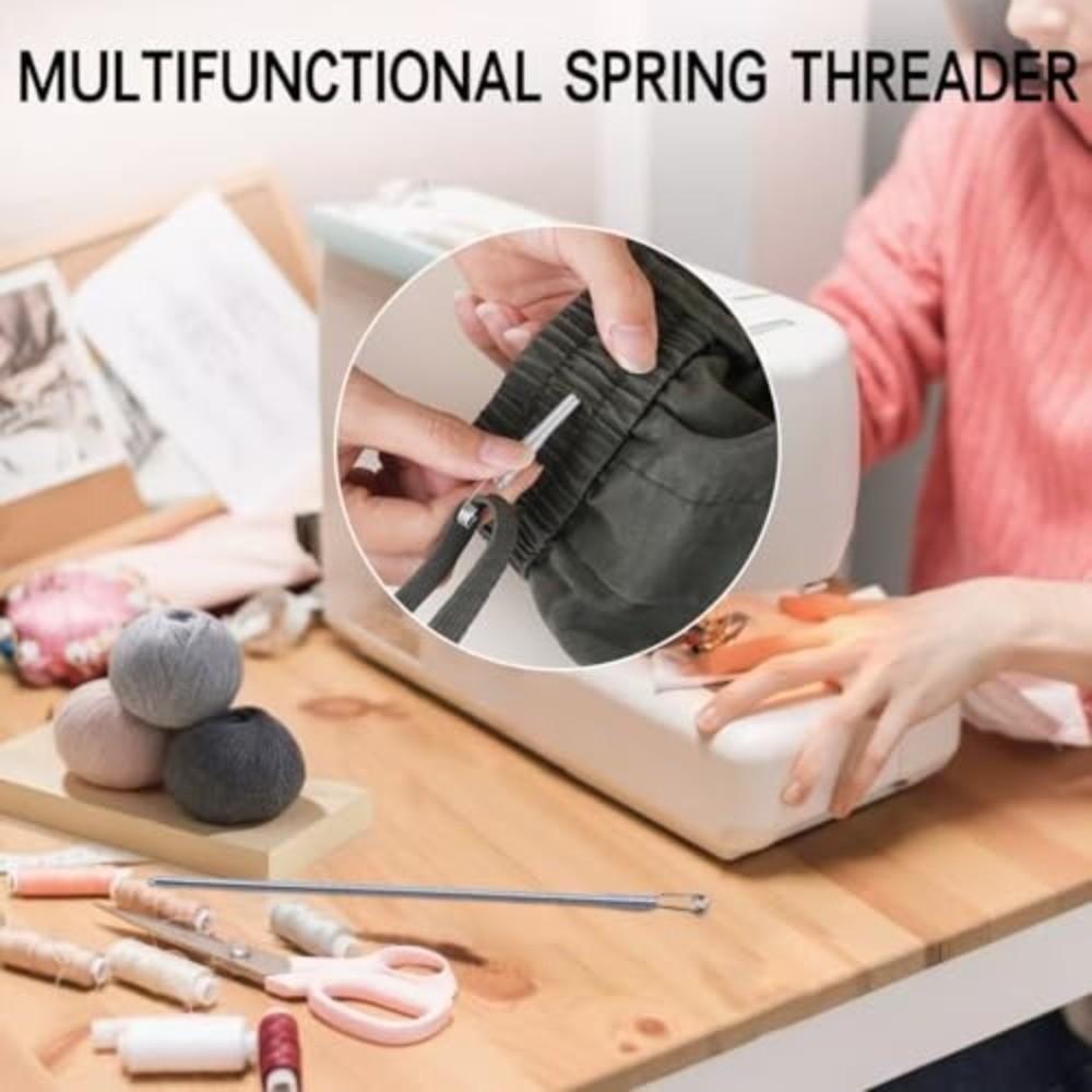 3PCS Flexible Spring Drawstring Threader Quick Insert Elastic Cord Threader  Hoodies