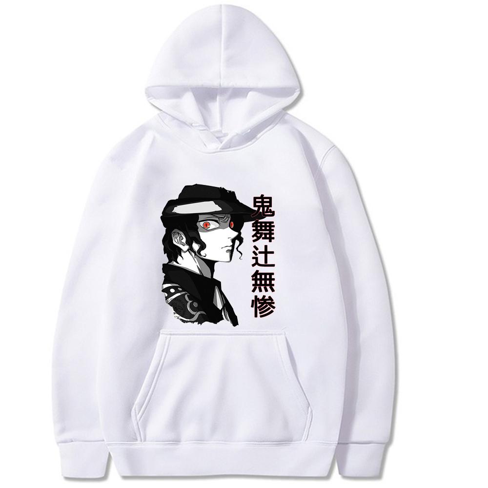 Manga Muzan Kibutsuji Demon Slayer Anime Hoodies Casual Long Sleeve Harajuku Aesthetic Boys Fashion Hip Hop Oversized Sweatshirt