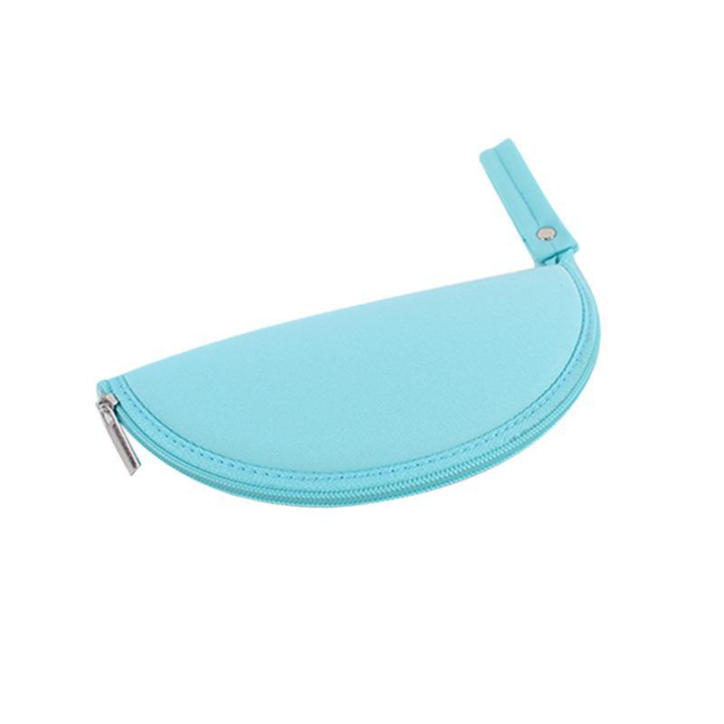 

Двойное по назначению хранилище для мыши на молнии и портативный коврик для мыши B18C006 небесно-голубой