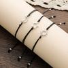 Simple Star Moon Sun Shape Good Friend Bracelets Handmade Rope Chain Friendship Bracelets for Girls Sister Jewelry Gift
