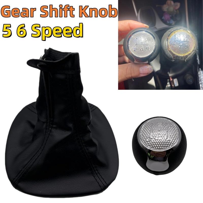 5 6 Speed Car Gear Stick Shift Lever Knob leather For Alfa Romeo Mito 147/166 3.2 V6 2008-2016 Auto Parts 156088073 55344848