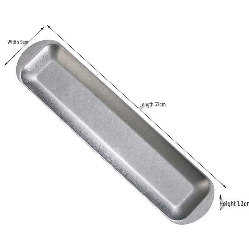 Korean Style Stainless Steel 3-Compartment Square Serving Plate