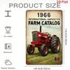 Antique Farm Tractor Metal Tin Sign 1966 Rustic Wall Art Man Cave Garage Bar Decor