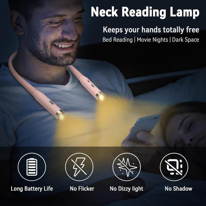 Lampe de lecture - diboniur - modèle pliable - 3 températures de couleur - rechargeable usb - 360° flexible