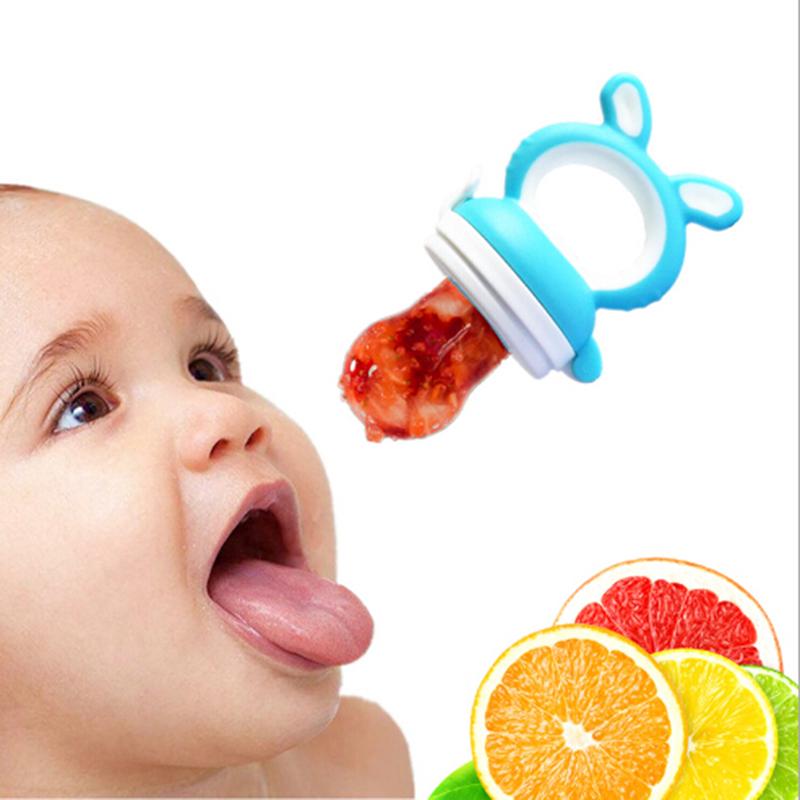 Teether Silicone Pacifier Fruit Feeder Food Nibbler Feeder Soother Nipple