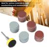 100 pcs 1 Inch / 25mm Diameter Sanding Discs Kit 100-3000 Grit Range 1/8 inch Shank Hook and Loop Sandpaper Aluminum Oxide
