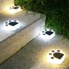 Fußabdruck-LED-Licht für den Außenbereich, Rasenlampe, Solar-Landschaftsbeleuchtung, Bärenklauenpfote für Terrassen, Gärten, Gehwege und Korridore