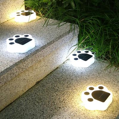 Stopa Led světlo Venkovní lampa na trávník Solární světla na krajinu Bear Claw Paw pro terasy Zahrady Chodníky a chodby