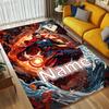 Personalized Name Superhero Power Living Room Non-Slip Area Rug Soft Carpet for Bedroom Playroom Sofa Office Home Decor Doormat