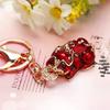 Zodiac Rhinestone Lamb Keychain Pendant for Women's Bag - Creative Business Logo Gift
