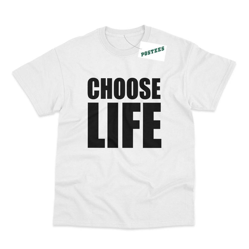 Choose Life Wham George Michael Inspired 80s Fancy Dress Printed T-Shirt