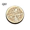 Wax Seal Head Replacement Halloween Themed Brass Stamp Head, Pumpkin Ghost Witch Bat Engraved Hand Account Decoration Sealing for Envelope Journal