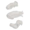 1 6 Twin Ponytail Doll Wig Soft Silk Comfortable Touch Easy Styling Ball Jointed Doll Hair Moon White