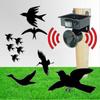 Solar Powered Outdoor Ultrasonic Pest Bird Crow Animal Repeller Repellent Scarer1pcs