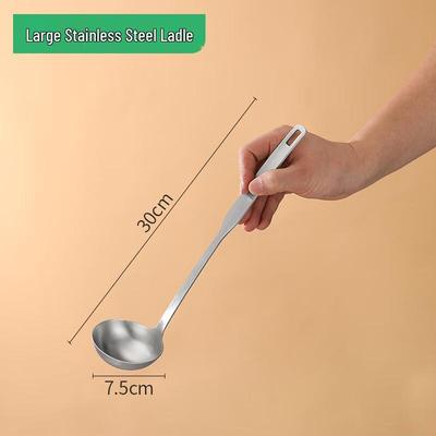 Stainless Steel Long Handle Hot Pot Soup Spoon