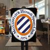 Montpellier HSC Logo FlAannel Blanket, High Quality Comfortable for All Seasons, Home Decor, Warmth and Comfort