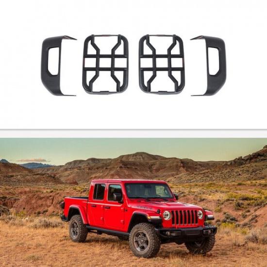 Front Headlight Taillight Guards Cover Protector Trim For Jeep Gladiator JT 20+