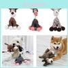 New Cartoon Animal Pet Toy Wholesale Rope Toy Donkey Deer Dog With Sound For Durable Playtime