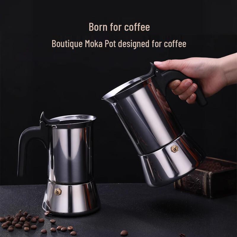 Stainless Steel Italian Espresso Moka Pot