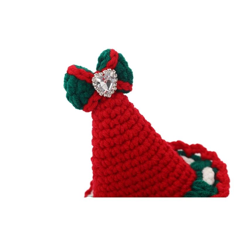 Warm Christmas Pet Scarf For Dogs And Cats Comfortable Warm Winter Neck Wrap With Holiday Design Reversible Pet Scarf