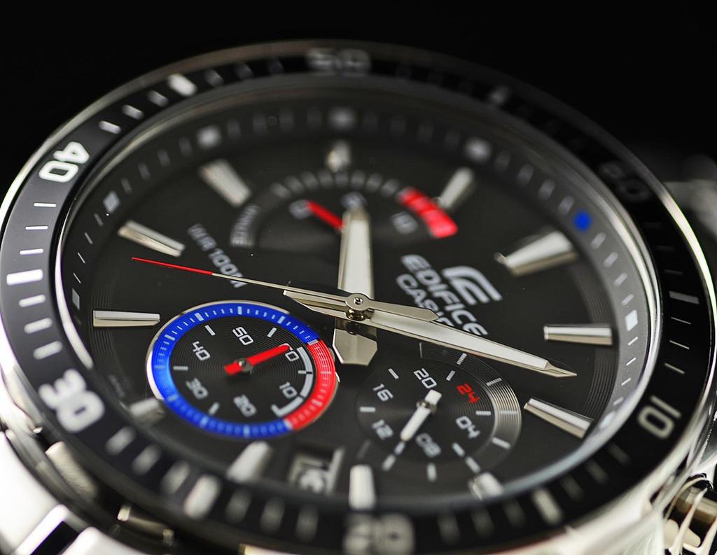 Casio Edifice Wodoodporny 100m Chronograf EFR-552D-1A3 Zegarek Męski [Import Równoległy]