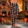 Men's Casual Pajama Pants with Pockets Halloween Print