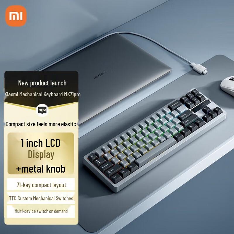 

Xiaomi MK71 Pro 71-Key Tri-Mode RGB Gasket Mechanical Keyboard