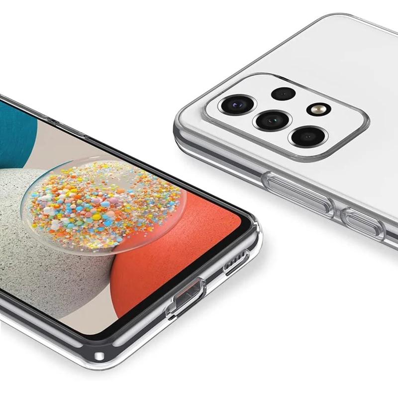 Husă Transparentă Moale din Silicon Rezistentă la Șocuri de Lux pentru Samsung Galaxy A53 A33 A73 A23 A22S A52S M23 M13 M32 4G 5G Capac Spate Telefon Transparent