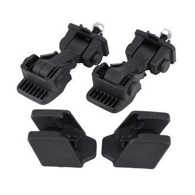 KIMISS 2 Sets 97-06 55176636AD 55395652AC Hood Latch Safety Hooks and Brackets for Wrangler TJ