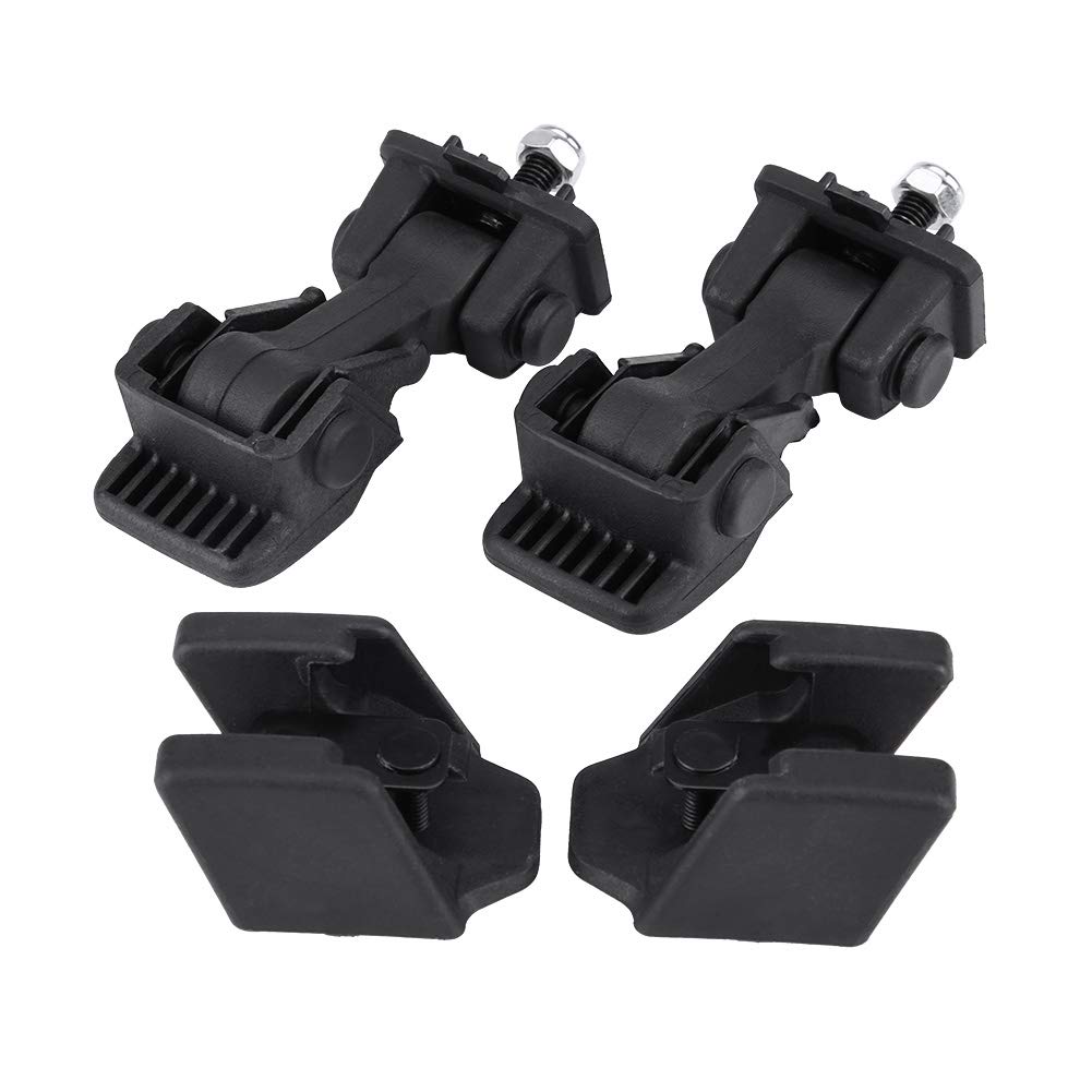 Hood Catch, 2 Sets of Hood Latch Safety Catch and Bracket for Wrangler TJ 97-06 55176636AD 55395652AC