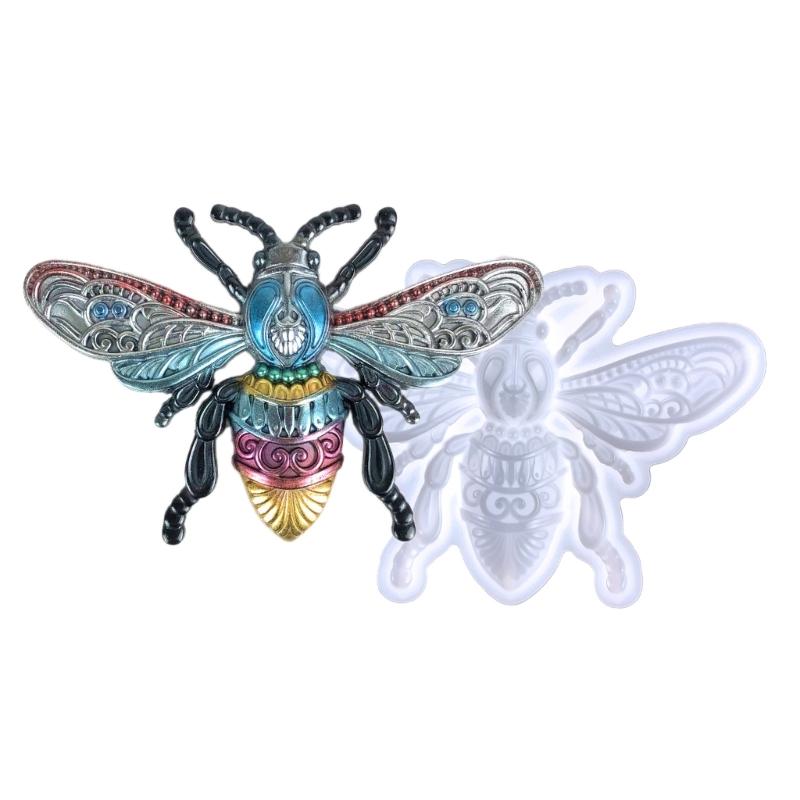 Large Bees Shape Resin Epoxy Transparente Molds Silicon Wall Decor Room Hanging Ornaments Jewelry Making Supplies