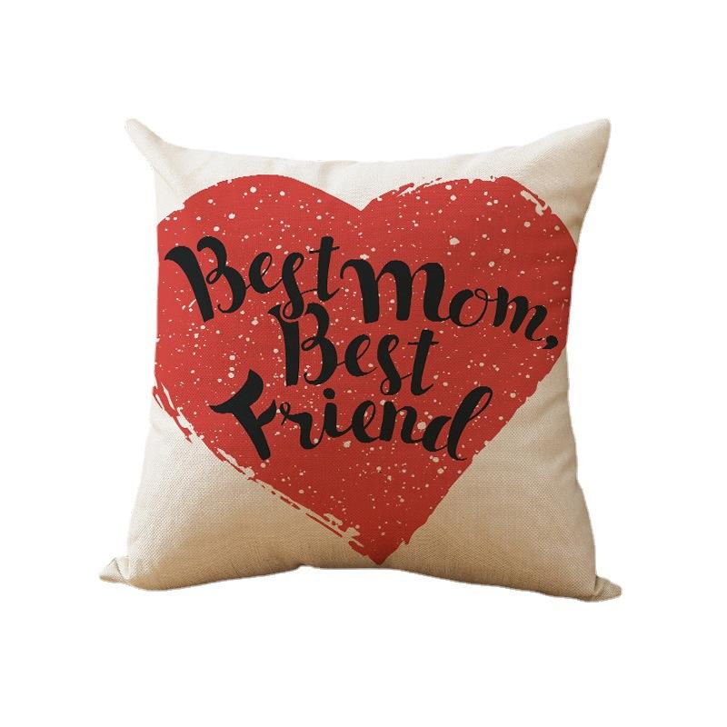 New Home Decoration Products Mother's Day Pillow Pillow Cover Polyester Sofa Cushion Cover