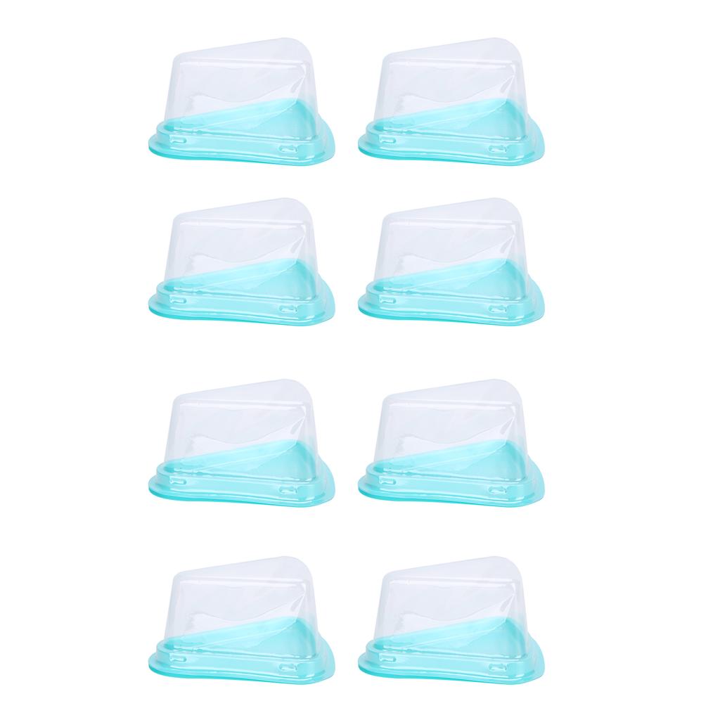 100 szt. Trójkątne Pudełko na Ciasto Przezroczyste PET Pojemnik na Opakowanie Babeczek