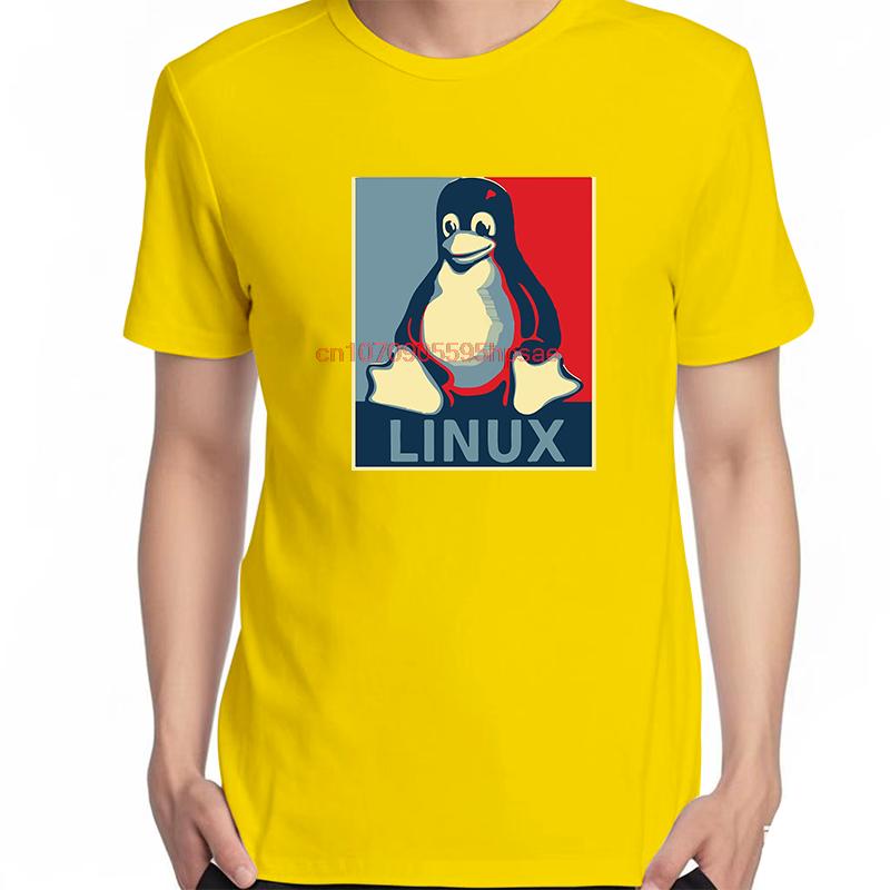 Linux Tux Penguin Tux Linux Pc Computer Geek Geeky Nerd Funny Shirts Graphic Tee Summer Short Sleeve Tee Cotton Printed Tshirt