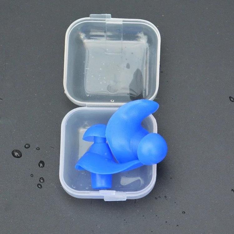 Portable Earplugs for Swimming Classic Durable Waterproof Soft Earplugs Silicone Ears Plugs for Pool Sports Accessories with Box