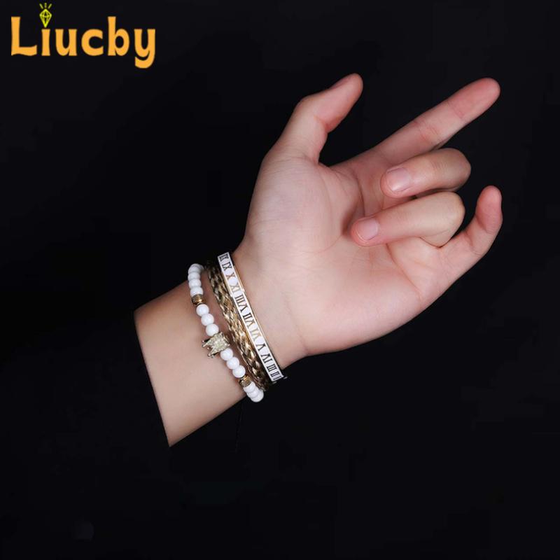 Jewelry Sets Titanium Steel Bracelet Wristband Crown Layered Bracelet Fashionable Light Luxury Accessory Half Chain Wholesale