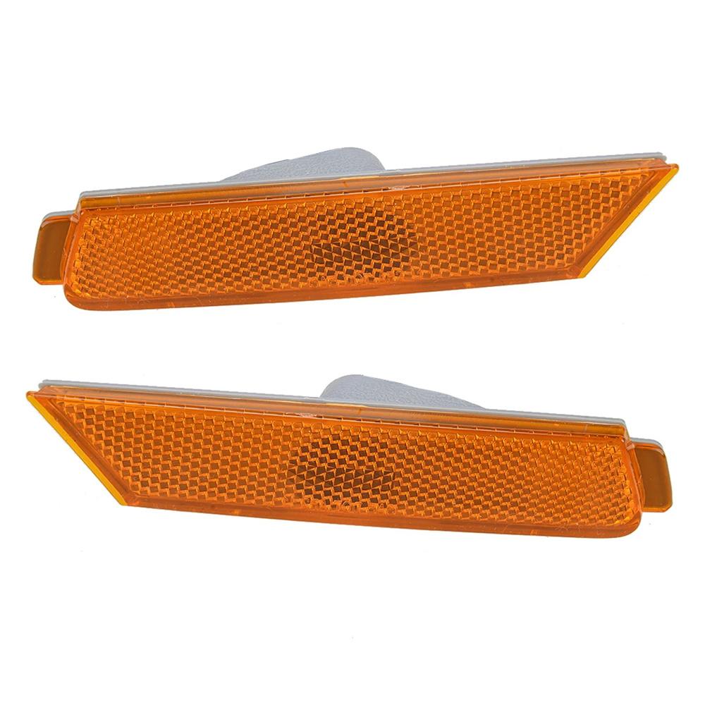 Amber Lens Front Side Marker Signal Lights Reflectors For Chevy Camaro 2010-2015