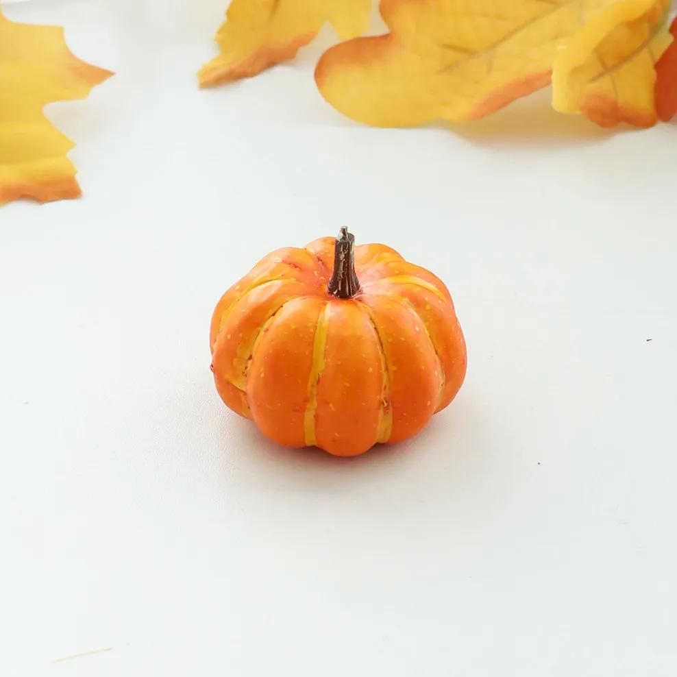 1pc Mini Artificial Halloween Pumpkin Decor Simulation Vegetable DIY Craft Home Party Decoration Prop
