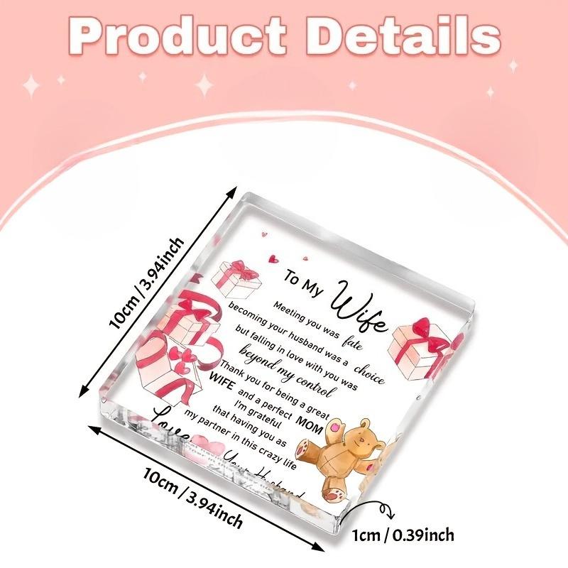 2D Flat Acrylic Plaque Decoration, Indoor and Outdoor Decoration - No Battery/electricity Required, Free Day Decoration, Shop Decoration, Durable