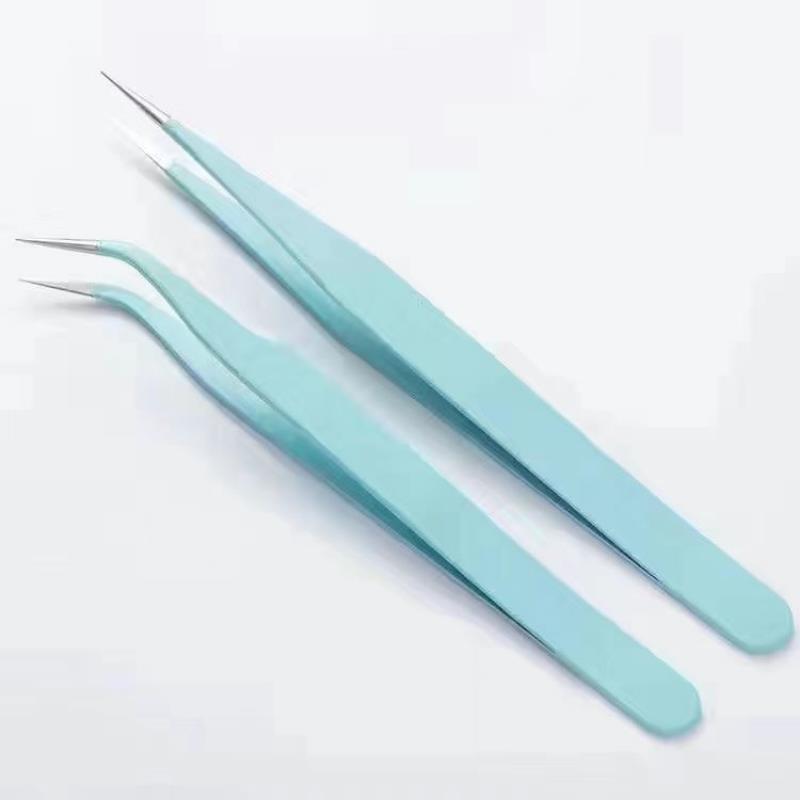 Macaroon Color Clip Stainless Steel Tweezer For Home Office School Travel Supplies Desk Use For School Office Desktop Supplies