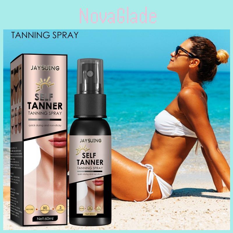 Jaysuing Tanning Spray For Wheat Colored Skin Moisturizing Hydrating Formula 60ml