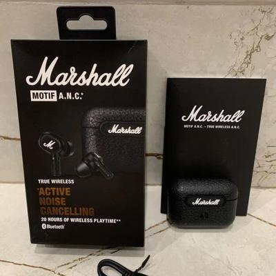 Marshall MOTIF A.N.C. 4th Gen Wireless Bluetooth Noise-Cancelling Headphones - Portable & Outdoor-Ready