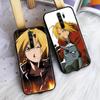 Schwarze Hülle für OPPO Reno 8 6 5 4 Pro Plus Find X3 A17 A3 A31 A38 A40 A53 A54 A55 A74 A76 A78 A77 A80 A94 A95 A96 Lite W-66 Fullmetal Alchemist