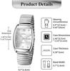 Pair Pair One Size Fits Analog Day of the Stainless Accessories Gift for Boyfriend and Girlfriend Watch, Watch, Silver, Stylish, Most Display, Week,