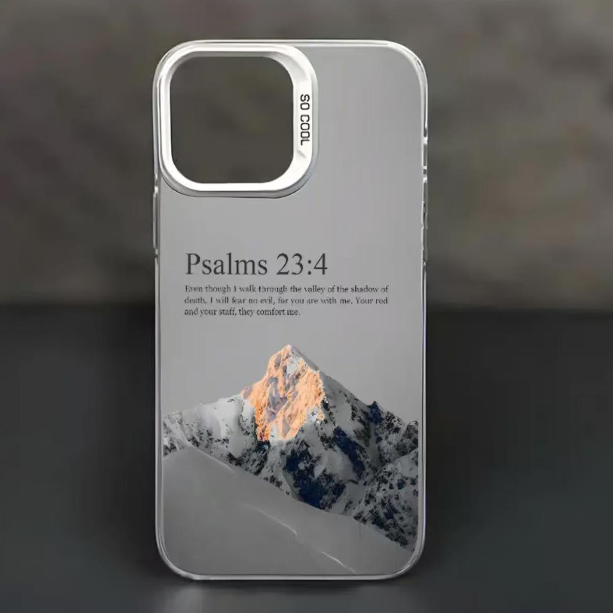 

Silver Shell Snow Mountain Phone Case for Apple 17/16/15 Pro & 14 Pro Max/13/12/11/X iPhone 13