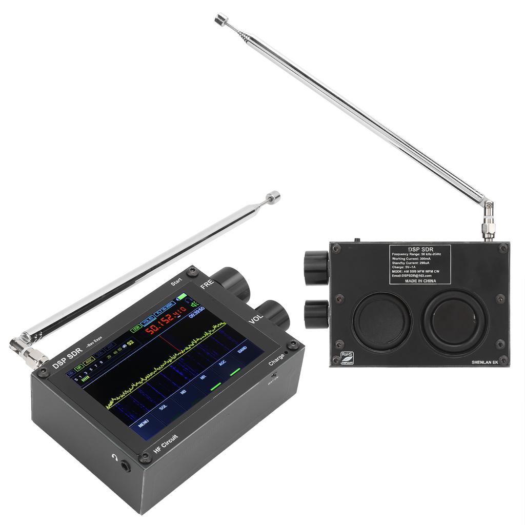 SDR Receiver HandHeld Radio Signal Analyzer Full Frequency DSP 4Layer PCB Components Thick