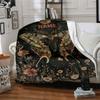 Moth And Moonlit Garden Cozy Customizable Blanket Customize Your Name Warmthful Decor For Sofa Couch Office Bed Picnics Four Seasons Universal Stylish