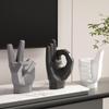 Modern High-End Abstract Hand Gesture Art Ornament for Home, Office, or Wine Cabinet