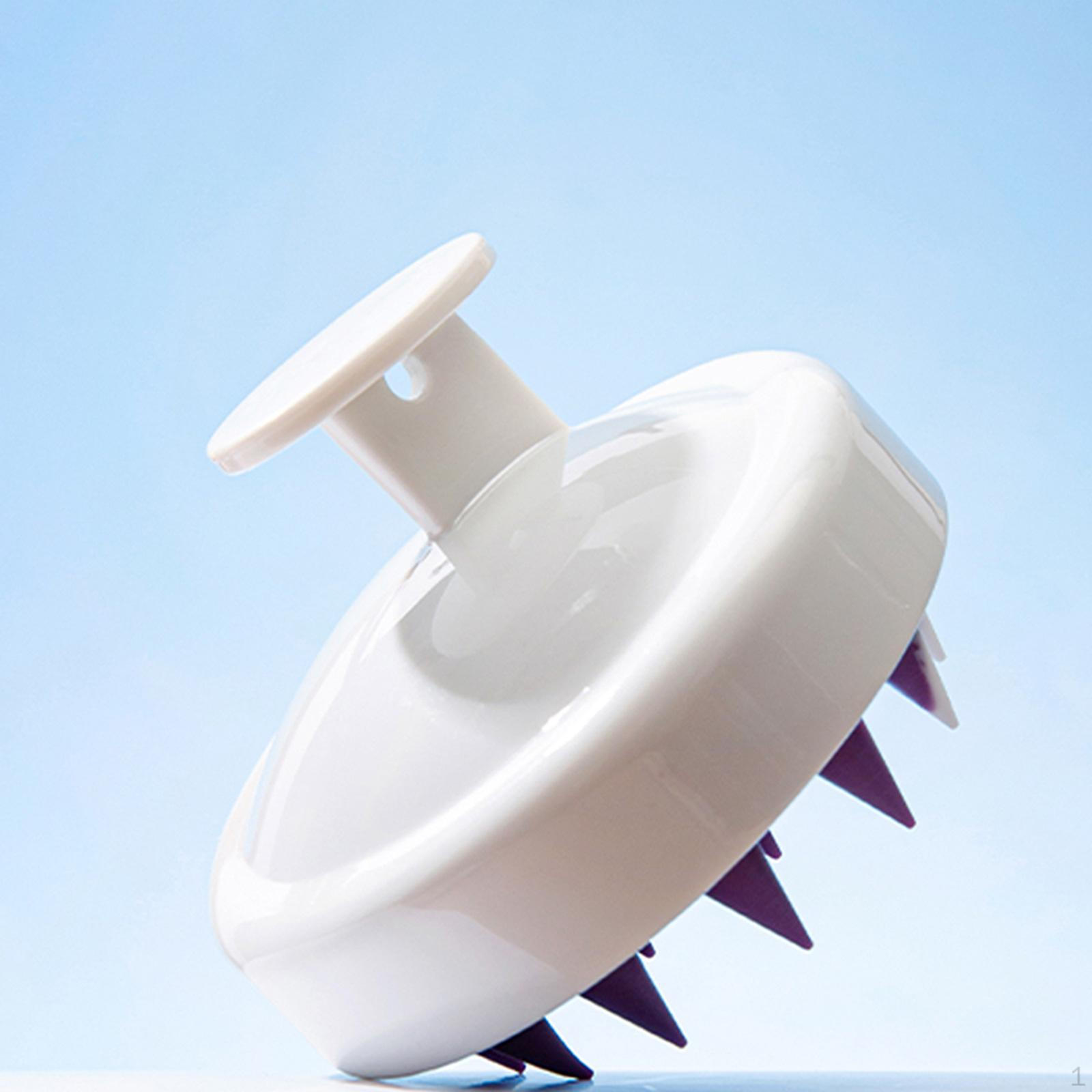 

Массажер для волос и кожи головы Скруббер Мягкие штифты Глубокая очистка Шампунь Щетка Ручной массаж головы violet