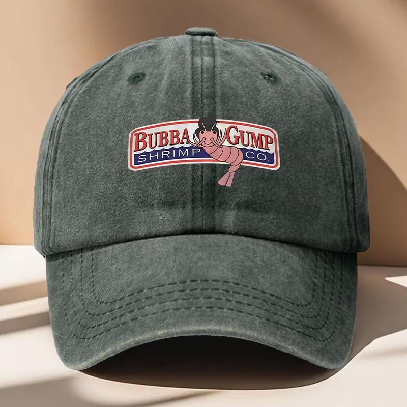 A MenS BUBBA Printed Baseball Cap Vintage And Versatile Suitable for Both Men And Women with an Adjustable Fit Wearable in